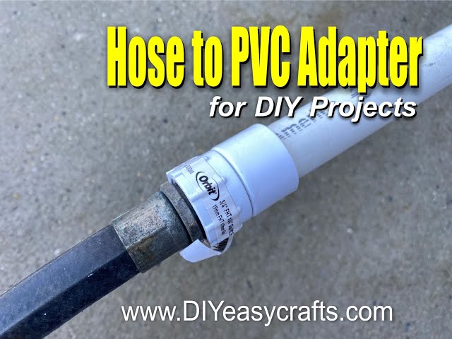 How To Connect Garden Hose To PVC Pipe